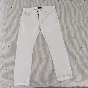 J. Crew 484 white selvedge denim